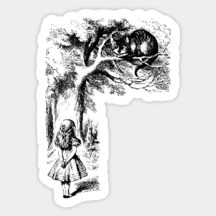 Alice in Wonderland | Cheshire Cat | Vintage Alice | Sticker